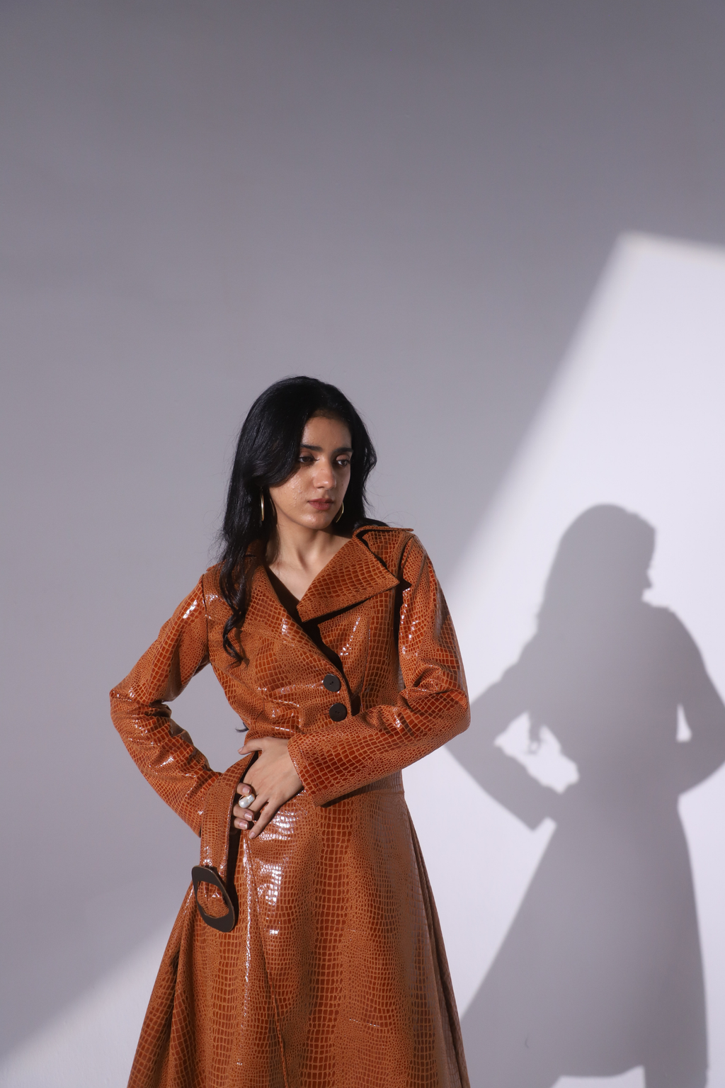 Faux Leather Skirt