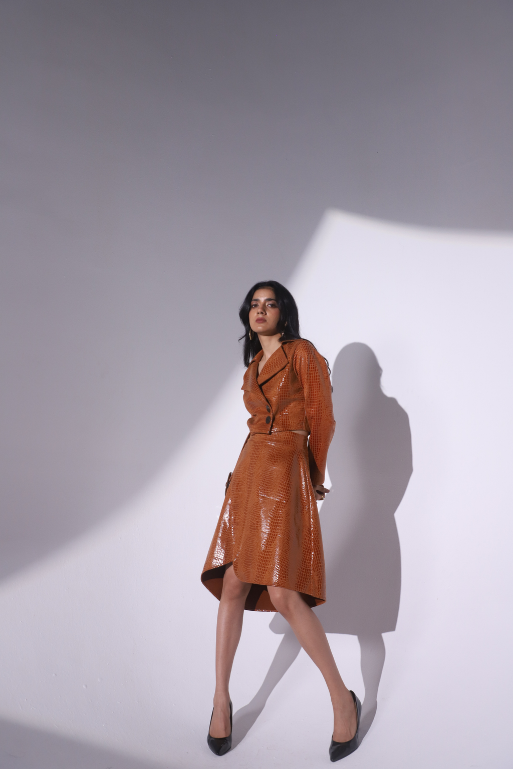 Faux Leather Skirt