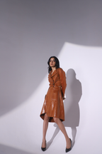 Faux Leather Skirt