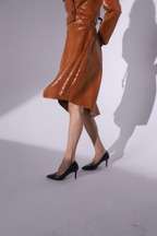 Faux Leather Skirt
