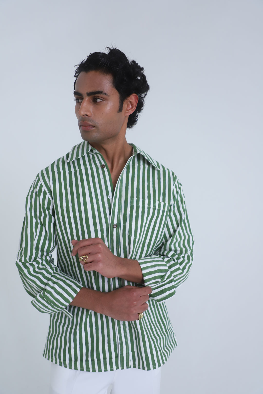 Green Block Shirt