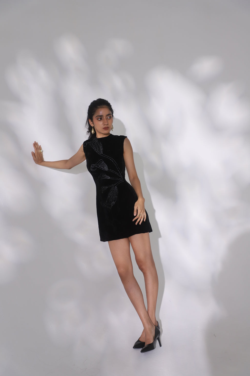 Floral Velvet Dress
